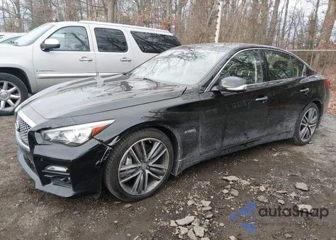 2014 Infiniti Q50 Hybrid Premium/Sport from USA, damaged, VIN JN1AV7AR4EM703437